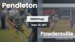 Matchup: Pendleton vs. Powdersville  2017