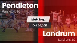 Matchup: Pendleton vs. Landrum  2017