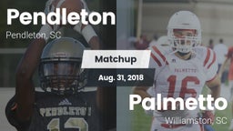 Matchup: Pendleton vs. Palmetto  2018