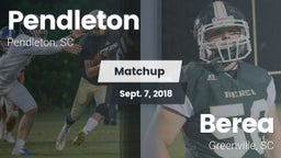 Matchup: Pendleton vs. Berea  2018