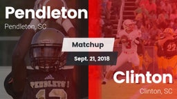 Matchup: Pendleton vs. Clinton  2018