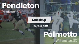 Matchup: Pendleton vs. Palmetto  2019