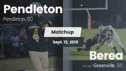 Matchup: Pendleton vs. Berea  2019