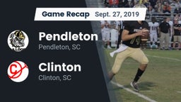 Recap: Pendleton  vs. Clinton  2019