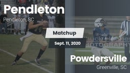 Matchup: Pendleton vs. Powdersville  2020