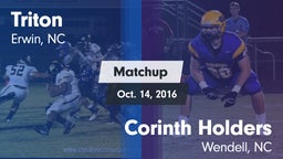 Matchup: Triton vs. Corinth Holders  2016