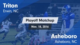 Matchup: Triton vs. Asheboro  2016