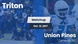 Matchup: Triton vs. Union Pines  2017