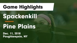 Spackenkill  vs Pine Plains Game Highlights - Dec. 11, 2018