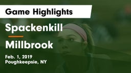 Spackenkill  vs Millbrook  Game Highlights - Feb. 1, 2019
