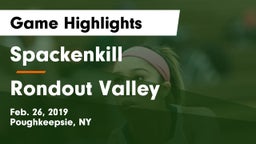 Spackenkill  vs Rondout Valley  Game Highlights - Feb. 26, 2019