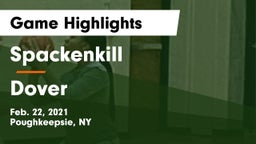 Spackenkill  vs Dover Game Highlights - Feb. 22, 2021