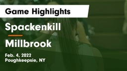 Spackenkill  vs Millbrook  Game Highlights - Feb. 4, 2022