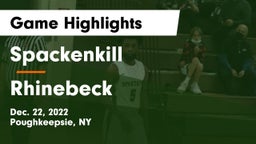 Spackenkill  vs Rhinebeck  Game Highlights - Dec. 22, 2022