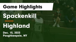 Spackenkill  vs Highland  Game Highlights - Dec. 15, 2023