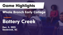 Whale Branch Early College  vs Battery Creek  Game Highlights - Dec. 5, 2023