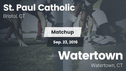 Matchup: St. Paul Catholic vs. Watertown  2016