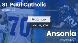 Matchup: St. Paul Catholic vs. Ansonia  2016