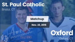 Matchup: St. Paul Catholic vs. Oxford  2016
