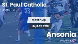 Matchup: St. Paul Catholic vs. Ansonia  2018