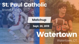 Matchup: St. Paul Catholic vs. Watertown  2019