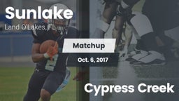 Matchup: Sunlake vs. Cypress Creek  2017