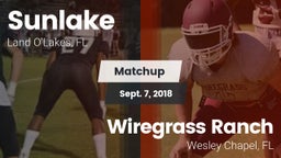 Matchup: Sunlake vs. Wiregrass Ranch  2018