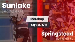 Matchup: Sunlake vs. Springstead  2018