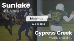 Matchup: Sunlake vs. Cypress Creek  2018