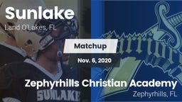 Matchup: Sunlake vs. Zephyrhills Christian Academy  2020