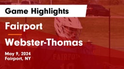 Fairport  vs Webster-Thomas  Game Highlights - May 9, 2024