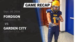 Recap: Fordson  vs. Garden City  2016