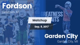 Matchup: Fordson vs. Garden City  2017
