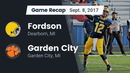 Recap: Fordson  vs. Garden City  2017