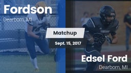 Matchup: Fordson vs. Edsel Ford  2017