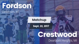 Matchup: Fordson vs. Crestwood  2017