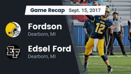 Recap: Fordson  vs. Edsel Ford  2017
