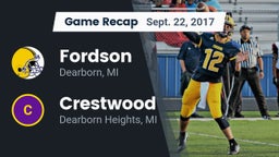 Recap: Fordson  vs. Crestwood  2017