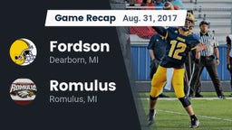 Recap: Fordson  vs. Romulus  2017