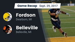 Recap: Fordson  vs. Belleville  2017