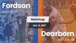 Matchup: Fordson vs. Dearborn  2017