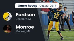 Recap: Fordson  vs. Monroe  2017