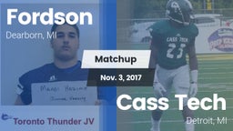Matchup: Fordson vs. Cass Tech  2017
