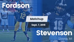 Matchup: Fordson vs. Stevenson  2018