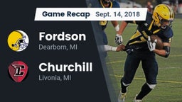 Recap: Fordson  vs. Churchill  2018