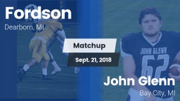 Matchup: Fordson vs. John Glenn  2018