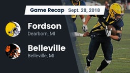 Recap: Fordson  vs. Belleville  2018