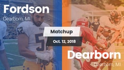 Matchup: Fordson vs. Dearborn  2018