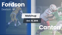 Matchup: Fordson vs. Canton  2018