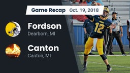 Recap: Fordson  vs. Canton  2018